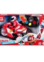 Produkt oferowany przez sklep:  Bburago Motocykl na radio z figurką czerwony 95001 Pulio