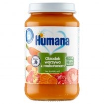 Produkt oferowany przez sklep:  Humana Obiadek warzywa z makaronem po 6. miesiącu 100% Organic 190 g Bio