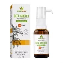 Produkt oferowany przez sklep:  HempKing Beta-Karoten Pro Witamina A w oleju konopnym - suplement diety 30 ml
