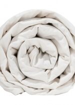 Produkt oferowany przez sklep:  Plantule Pillows Kołdra obciążeniowa biała bawełna z kulkami szklanymi (150 x 200 cm) 6