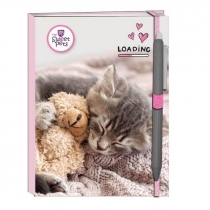 Produkt oferowany przez sklep:  Beniamin Pamiętnik na gumkę Sweet Pets Kot