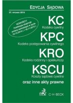 Produkt oferowany przez sklep:  Kodeks Cywilny Kodeks Postępowania Cywilnego Kodeks Rodzinny I Opiekuńczy Koszty Sądowe Cywilne