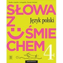 Produkt oferowany przez sklep:  Słowa z uśmiechem. Język polski. Zeszyt ćwiczeń. Klasa 4. Szkoła podstawowa