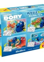 Produkt oferowany przez sklep:  Puzzle dwustronne 4x48 elementów Dory 56903. Gdzie jest Dory? Lisciani