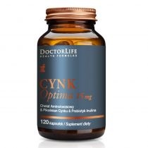 Produkt oferowany przez sklep:  Doctor Life Cynk Optima 15mg suplement diety 120 kaps.