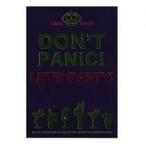Produkt oferowany przez sklep:  Verte Karnet Urodzinowy Don't Panic! Let's Party! + koperta złoty