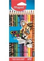Produkt oferowany przez sklep:  Kredki ołówkowe Maped Colorpeps Animals trójkątne 12 kolorów