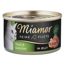 Produkt oferowany przez sklep:  Miamor Feine filets dose thunfisch gemuse - karma mokra dla kota tuńczyk i warzywa w galaretce
