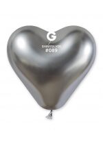 Produkt oferowany przez sklep:  Godan Balony chromowane serca srebrne 25 szt.
