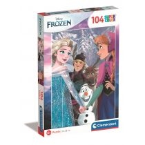 Produkt oferowany przez sklep:  Puzzle 104 el. Super Kolor Disney Frozen Clementoni