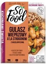 Produkt oferowany przez sklep:  So Food Gulasz wieprzowy ala Strogonow z kaszą gryczaną 330 g