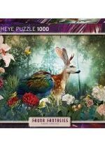 Produkt oferowany przez sklep:  Puzzle 1000 el. Fantastyczna Fauna-Jackalope Heye