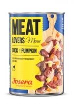 Produkt oferowany przez sklep:  Josera Meat Lovers Menu karma mokra dla psa kaczka z dynią 400 g