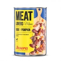 Produkt oferowany przez sklep:  Josera Meat Lovers Menu karma mokra dla psa kaczka z dynią 400 g