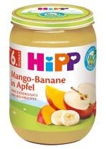 Produkt oferowany przez sklep:  Hipp Jabłka z mango i bananem od 6. miesiąca zestaw 3 x 190 g Bio