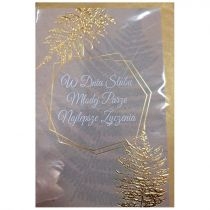 Produkt oferowany przez sklep:  Karnet okolicznościowy W Dniu Ślubu z kopertą