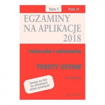 Produkt oferowany przez sklep:  Egzaminy Na Aplikacje 2018 Teksty Ustaw 1