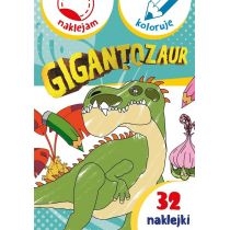 Produkt oferowany przez sklep:  Gigantozaur. Naklejam i koloruję