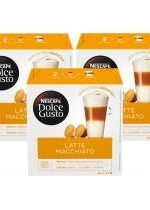 Produkt oferowany przez sklep:  Nescafe Dolce Gusto Latte Macchiato Kawa w kapsułkach Zestaw 24 x 17