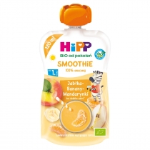 Produkt oferowany przez sklep:  Hipp Smoothie Mus z owoców i soków po 1. roku jabłka-banany-mandarynki 120 ml Bio