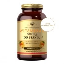 Produkt oferowany przez sklep:  Solgar Witamina C 500 mg do ssania Pomarańcza - suplement diety 90 szt.