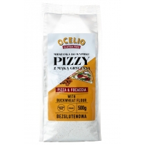 Produkt oferowany przez sklep:  Ocelio Bezglutenowa mieszanka do wypieku pizzy z mąka gryczną 500 g