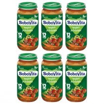 Produkt oferowany przez sklep:  BoboVita Obiadek Spaghetti po bolońsku po 12 miesiącu zestaw 6 x 250 g