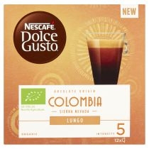 Produkt oferowany przez sklep:  Nescafe Dolce Gusto Colombia Sierra Nevada Lungo Kawa w kapsułkach 12 x 7 g Bio