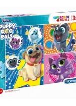 Produkt oferowany przez sklep:  Puzzle 3 x 48 el. Supercolor. Puppy dog pals Clementoni