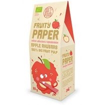 Produkt oferowany przez sklep:  Diet-Food Papier owocowy - jabłko + rabarbar Zestaw 3 x 25 g Bio