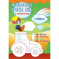 Produkt oferowany przez sklep:  Koloruj i ucz się z kogutkiem!