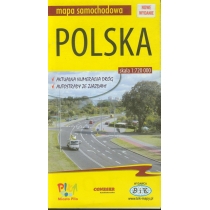 Produkt oferowany przez sklep:  Mapa samochodowa Polska 1:720 000