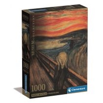 Produkt oferowany przez sklep:  Puzzle 1000 el. Compact Museum L'Urlo Di Munch Clementoni