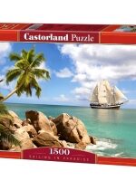 Produkt oferowany przez sklep:  Puzzle 1500 el. Sailing in Paradise Castorland