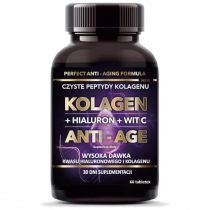 Produkt oferowany przez sklep:  Intenson Kolagen + hialuron + witamina C Anti-Age - suplement diety 60 tab.