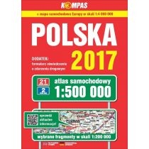 Produkt oferowany przez sklep:  Polska 2017 Atlas samochodowy 1:500 000