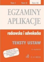 Produkt oferowany przez sklep:  Egzaminy Aplikacje Radcowska I Adwokacka 3