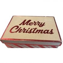 Produkt oferowany przez sklep:  Pudełko prezentowe Prostokątne Merry Christmas