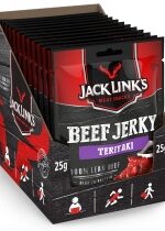 Produkt oferowany przez sklep:  Jack Links Suszona wołowina protein Beef Jerky Teriyaki Zestaw 10 x 25 g