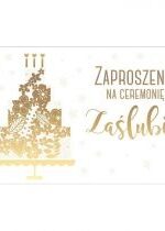 Produkt oferowany przez sklep:  Zaproszenie na Ceremonię Zaślubin