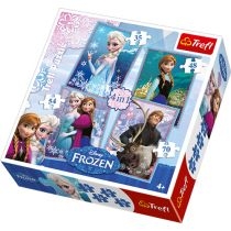 Produkt oferowany przez sklep:  Puzzle 4w1 35+48+54+70 el. Frozen 34210 Trefl