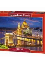 Produkt oferowany przez sklep:  Puzzle 2000 el. Budapest view at dusk Castorland