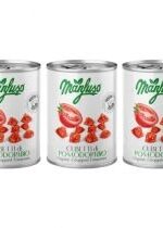 Produkt oferowany przez sklep:  Manfuso Pomidory w kawałkach bezglutenowe Zestaw 3 x 400 g Bio