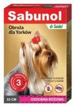 Produkt oferowany przez sklep:  Sabunol Gpi - obroża przeciw pchłom i kleszczom dla yorka 35 cm