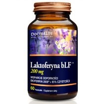 Produkt oferowany przez sklep:  Doctor Life Laktoferyna bLF 100mg suplement diety 60 kaps.