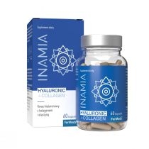 Produkt oferowany przez sklep:  Formeds Inamia Hyaluronic + Collagen Suplement diety 60 kaps.