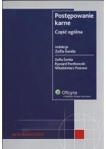 Produkt oferowany przez sklep:  Postępowanie karne. Część ogólna