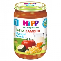 Produkt oferowany przez sklep:  Hipp Pasta Bambini Rigatoni Napoli po 11. miesiącu 220 g Bio