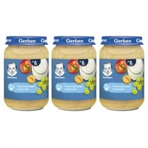 Produkt oferowany przez sklep:  Gerber Deserek owocowy krem z jogurtem dla niemowląt po 6 miesiącu Zestaw 3 x 190 g