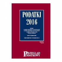 Produkt oferowany przez sklep:  Podatki 2016